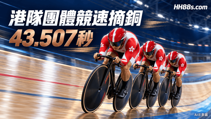港隊男子團體競速摘銅|43.507秒創亞運歷史