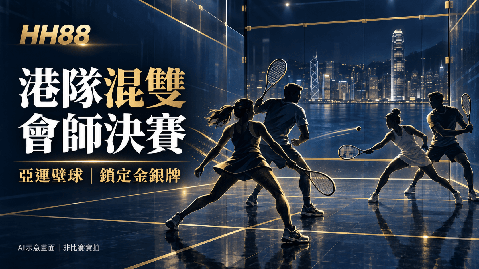 港隊壁球混雙會師決賽|亞運鎖定金銀牌封面圖