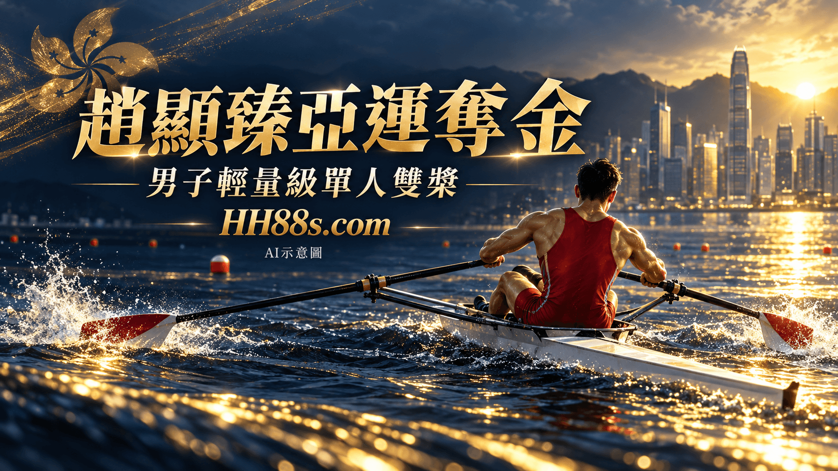 趙顯臻亞運賽艇奪金|6分50秒32為港隊添金