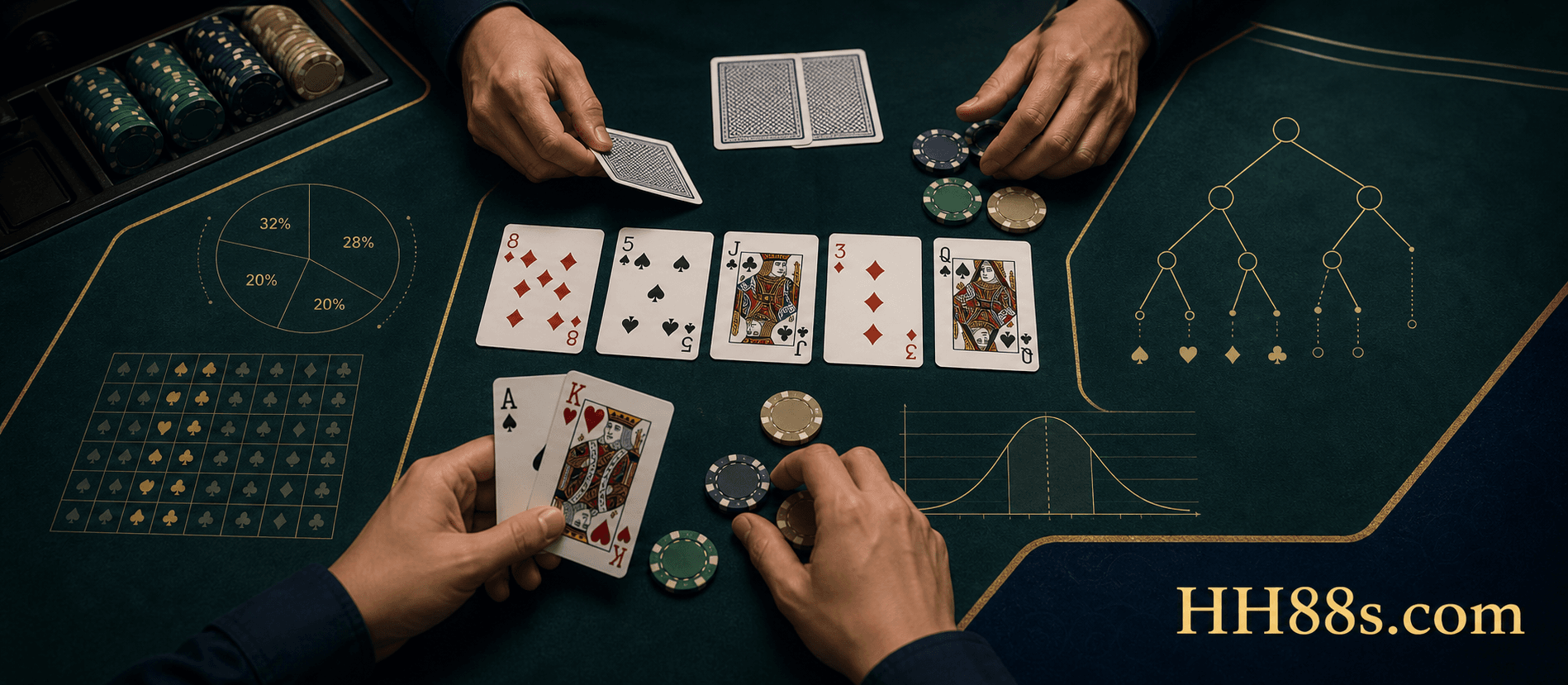 棋牌決策指南|牌型機率、位置與資金紀律的基本框架封面圖